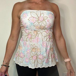 Embroidered Blouse TankTop